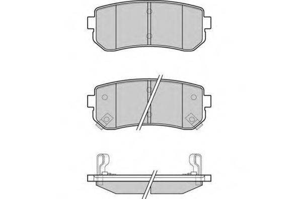 Комплект тормозных колодок, дисковый тормоз E.T.F. 24322