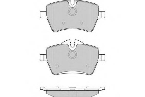 Комплект тормозных колодок, дисковый тормоз E.T.F. 12-1247