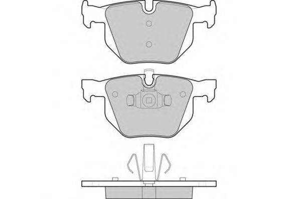 Комплект тормозных колодок, дисковый тормоз E.T.F. 12-1263