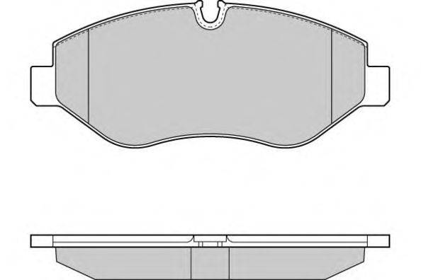 Комплект тормозных колодок, дисковый тормоз E.T.F. 121292