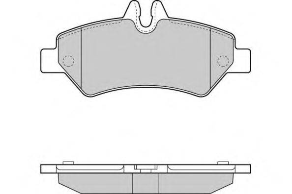 Комплект тормозных колодок, дисковый тормоз E.T.F. 12-1293