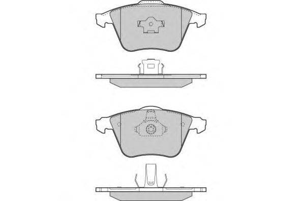 Комплект тормозных колодок, дисковый тормоз E.T.F. 12-1301
