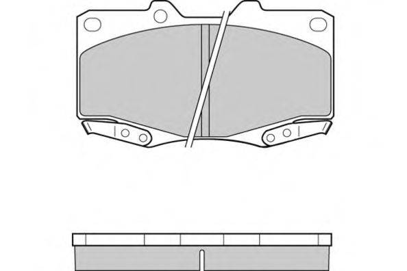 Комплект тормозных колодок, дисковый тормоз E.T.F. 121319