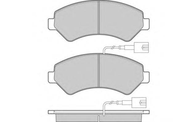 Комплект тормозных колодок, дисковый тормоз E.T.F. 12-1323