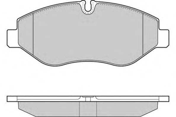 Комплект тормозных колодок, дисковый тормоз E.T.F. 12-1324