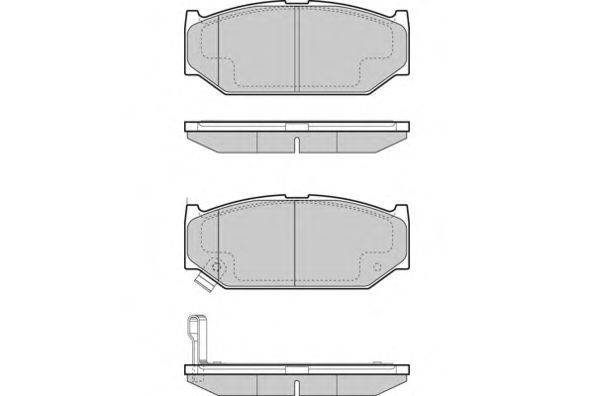 Комплект тормозных колодок, дисковый тормоз E.T.F. 23963