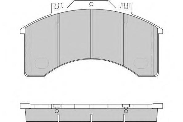 Комплект тормозных колодок, дисковый тормоз E.T.F. 125251