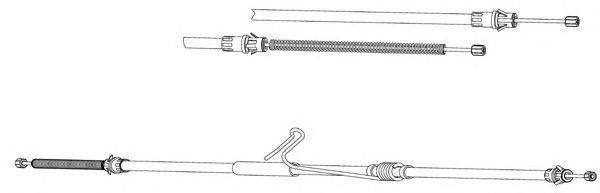 Трос, стояночная тормозная система CEF FO02221