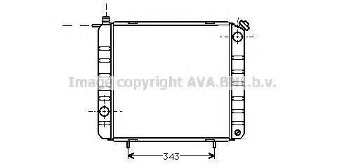 Радиатор, охлаждение двигателя PRASCO SI2016