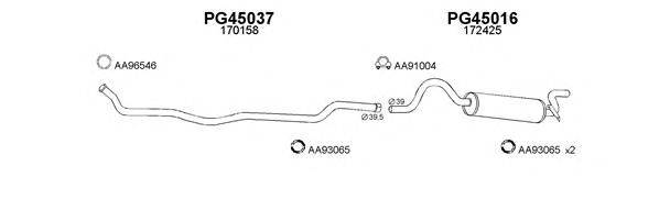 Система выпуска ОГ VENEPORTE 450104