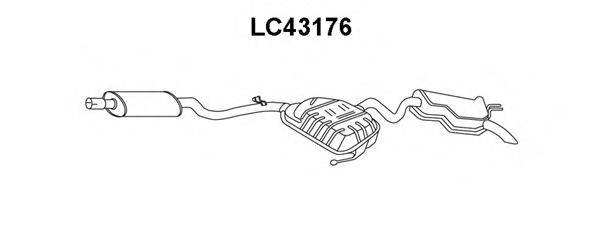 Глушитель выхлопных газов конечный VENEPORTE LC43176