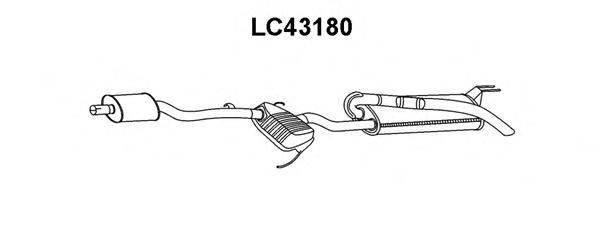 Глушитель выхлопных газов конечный VENEPORTE LC43180