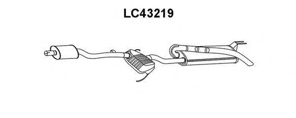 Глушитель выхлопных газов конечный VENEPORTE LC43219