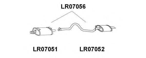 Глушитель выхлопных газов конечный VENEPORTE LR07052