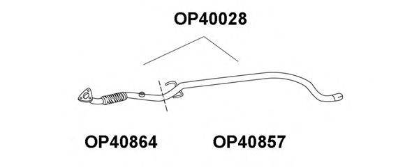 Труба выхлопного газа VENEPORTE OP40028