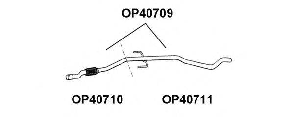 Труба выхлопного газа VENEPORTE OP40709