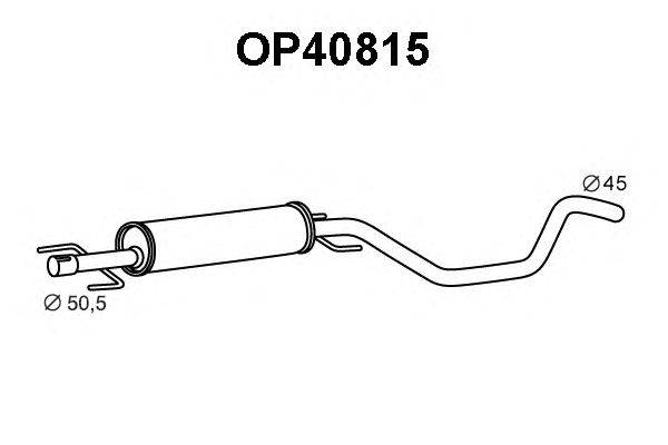 Предглушитель выхлопных газов VENEPORTE OP40815