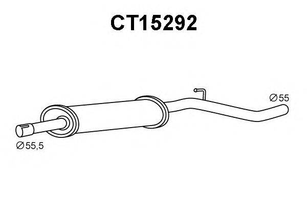 Предглушитель выхлопных газов VENEPORTE CT15292