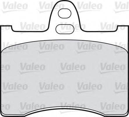 Комплект тормозных колодок, дисковый тормоз VALEO 540087