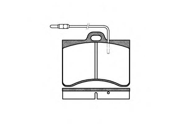 Комплект тормозных колодок, дисковый тормоз WOKING P1863.04