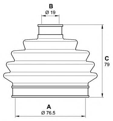 Комплект пылника, приводной вал OPEN PARTS SJK7021.00