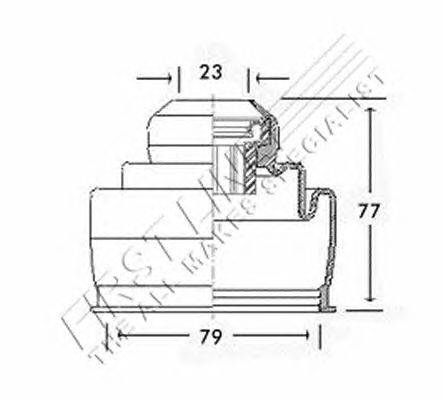 Пыльник, приводной вал FIRST LINE FCB2447
