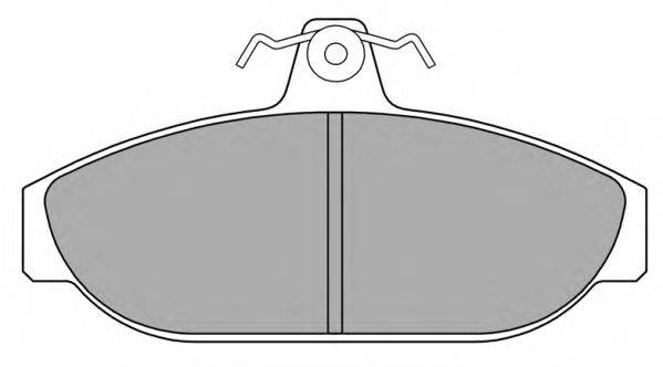 Комплект тормозных колодок, дисковый тормоз FREMAX 20740
