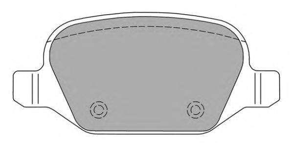 Комплект тормозных колодок, дисковый тормоз FREMAX FBP-1154