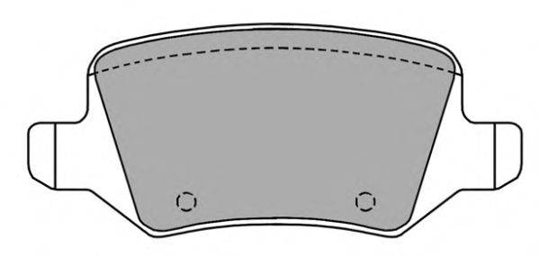Комплект тормозных колодок, дисковый тормоз FREMAX FBP-1214