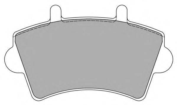 Комплект тормозных колодок, дисковый тормоз FREMAX FBP-1224