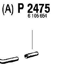 Труба выхлопного газа FENNO P2475