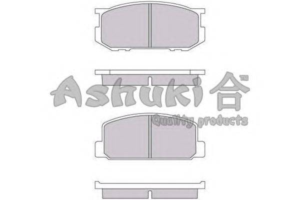 Комплект тормозных колодок, дисковый тормоз ASHUKI 1083-2102
