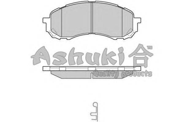 Комплект тормозных колодок, дисковый тормоз ASHUKI S011-47