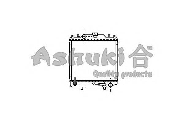 Радиатор, охлаждение двигателя ASHUKI K45010