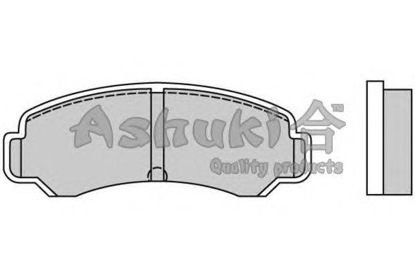 Комплект тормозных колодок, дисковый тормоз ASHUKI 1083-7002A