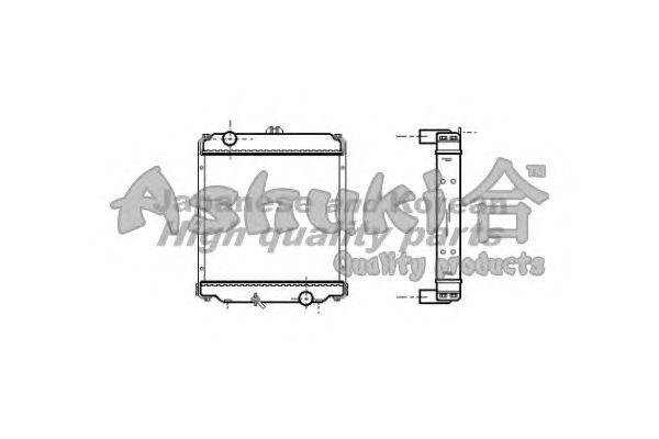 Радиатор, охлаждение двигателя ASHUKI C556-09