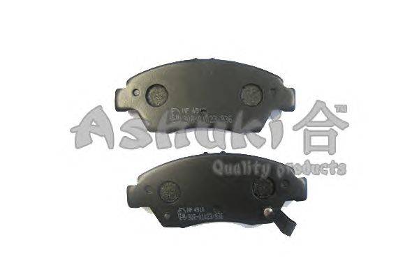 Комплект тормозных колодок, дисковый тормоз ASHUKI H025-62
