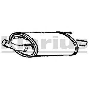 Глушитель выхлопных газов конечный KLARIUS 231153