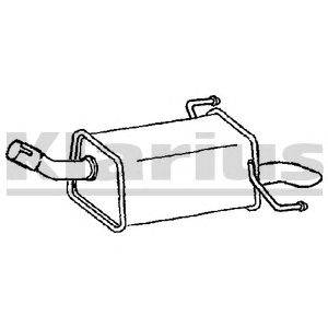 Глушитель выхлопных газов конечный KLARIUS 221024