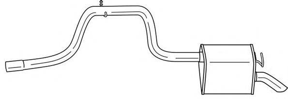 Глушитель выхлопных газов конечный SIGAM 26618