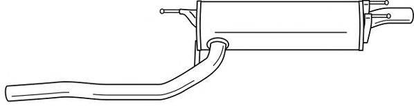 Глушитель выхлопных газов конечный SIGAM 44629
