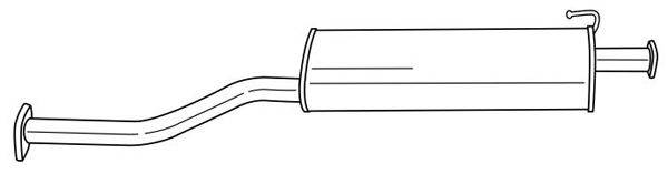 Средний глушитель выхлопных газов SIGAM 24422