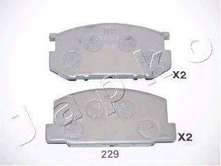 Комплект тормозных колодок, дисковый тормоз JAPANPARTS 5002229