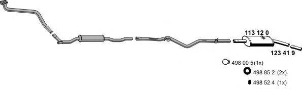 Система выпуска ОГ ERNST 070233