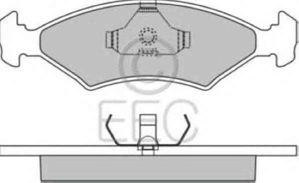 Комплект тормозных колодок, дисковый тормоз EEC BRP0351