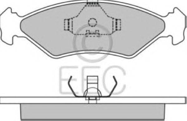 Комплект тормозных колодок, дисковый тормоз EEC BRP0561