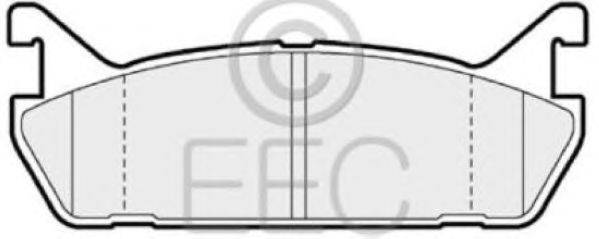 Комплект тормозных колодок, дисковый тормоз EEC BRP0683
