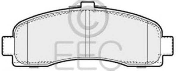 Комплект тормозных колодок, дисковый тормоз EEC BRP0800