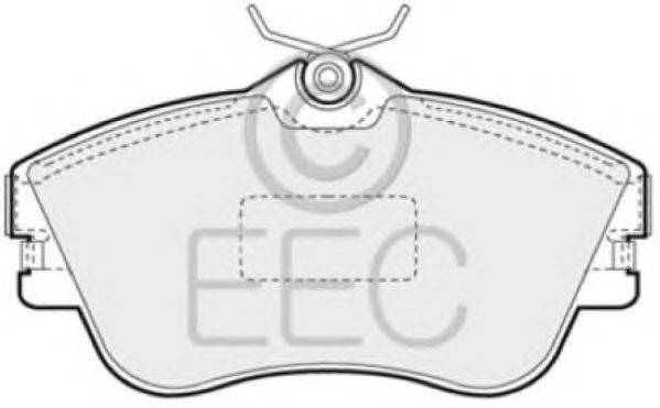 Комплект тормозных колодок, дисковый тормоз EEC BRP0848
