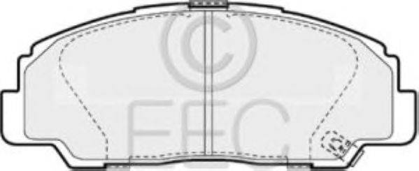 Комплект тормозных колодок, дисковый тормоз EEC BRP0873